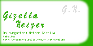 gizella neizer business card